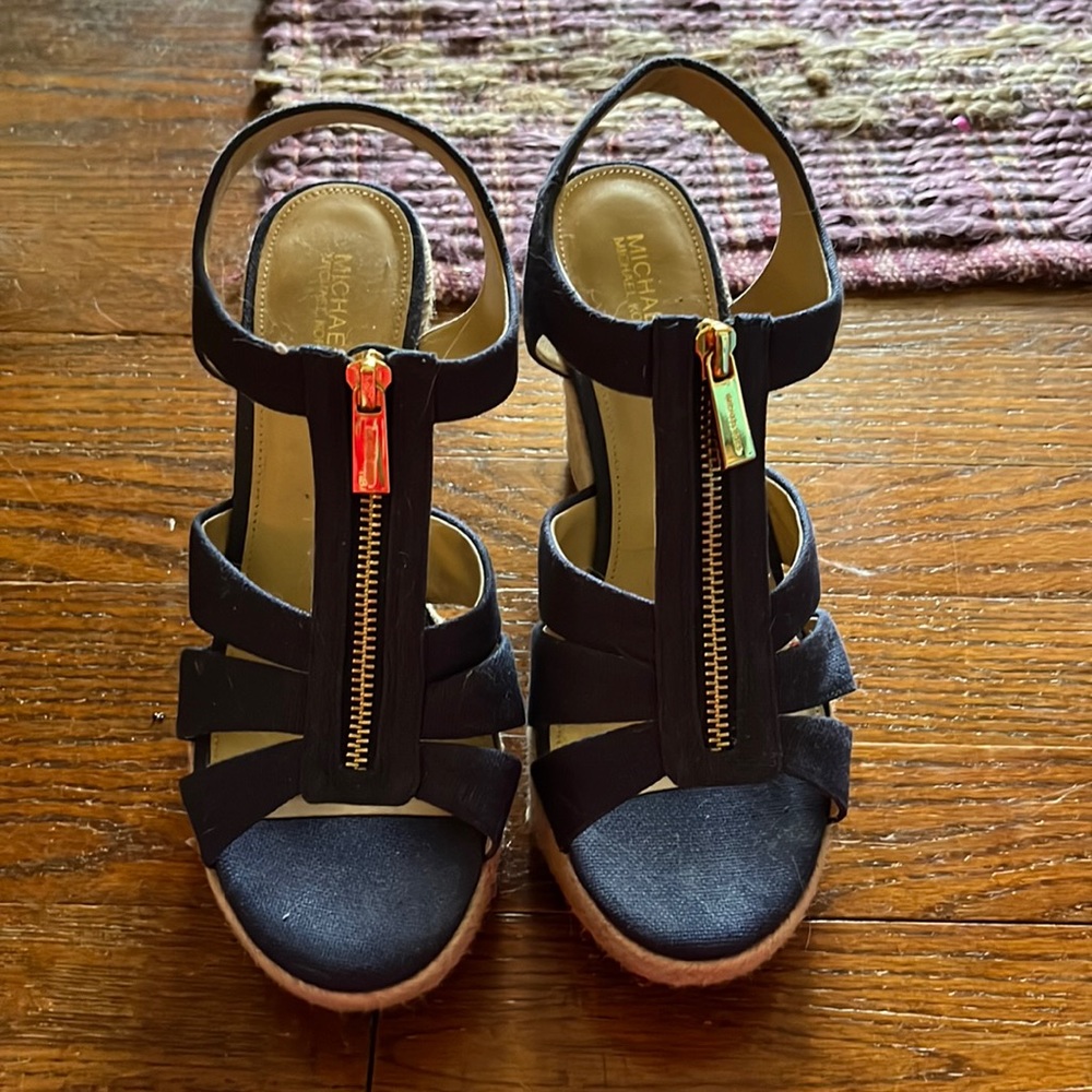 Michael Kors Navy Wedges